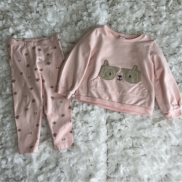 Toddler 2-Piece Dog French Terry Pullover & Legging Set SIZE 24 MONTHS - Picture 4 of 16